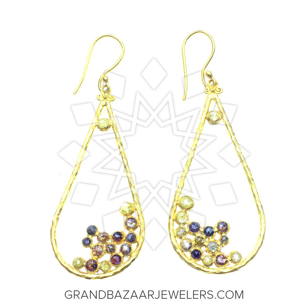 24 Karat Gold Earrings GBJ296ER32190