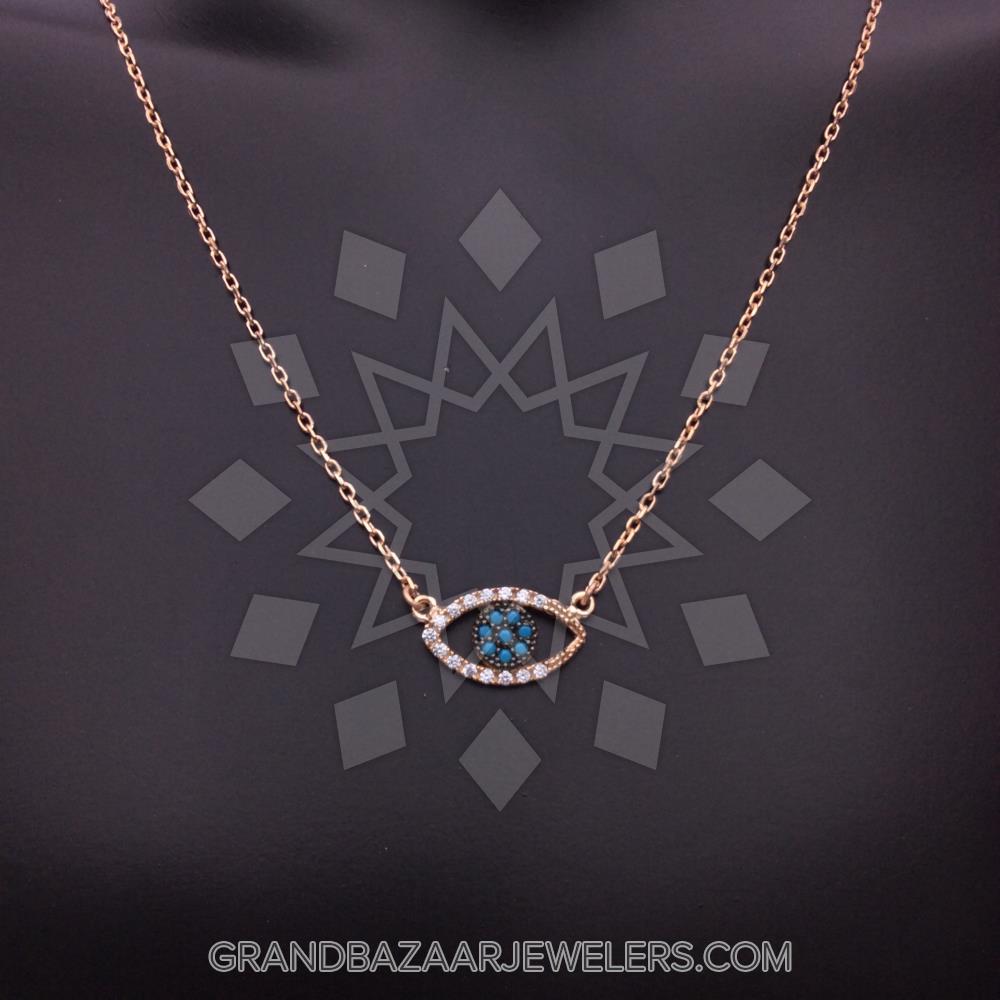 925 Silver Evil Eye Necklace GBJ260NC26617