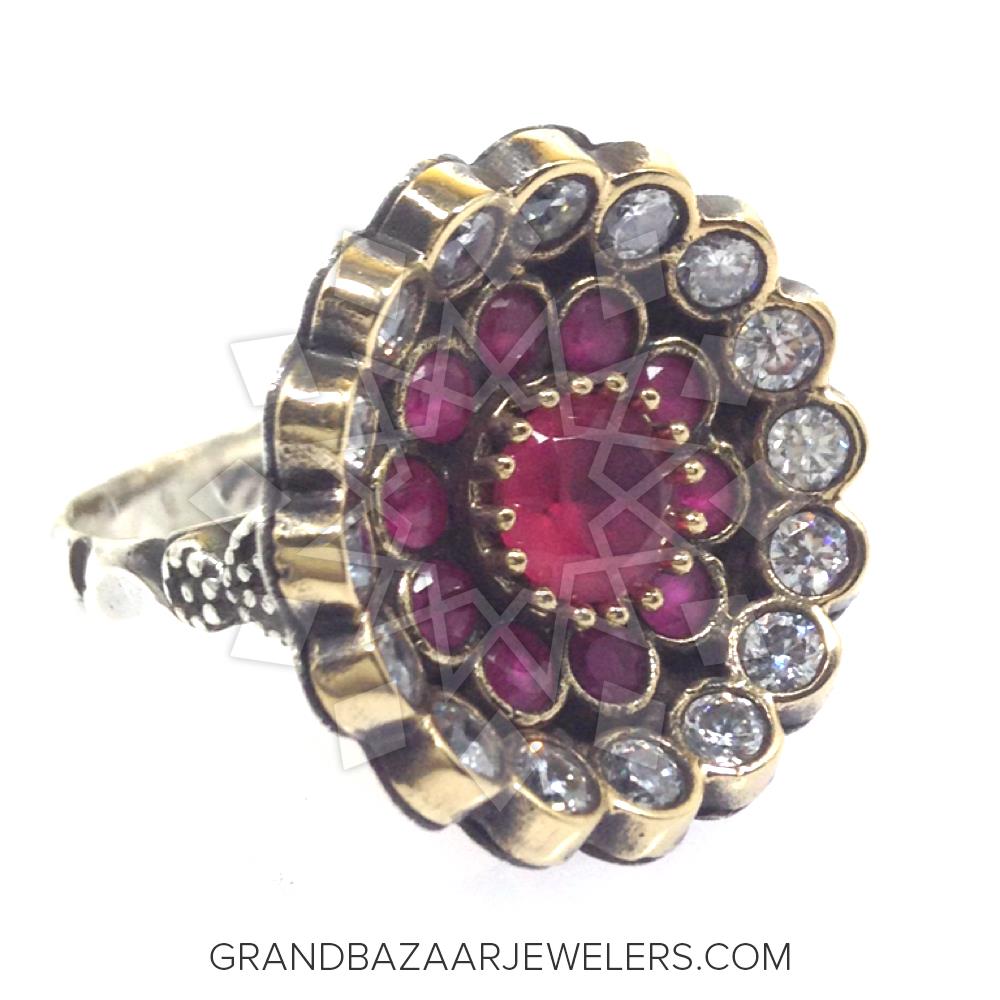 Ottoman Jewelry Floral Design Rings GBJ229RG1873