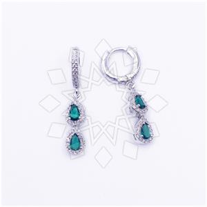 925 Sterling Silver Double Drop Earrings