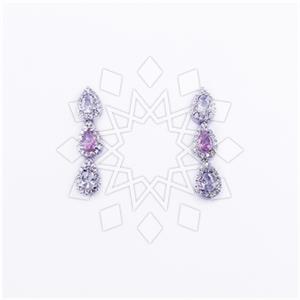 925 Sterling Silver Double Drop Earrings