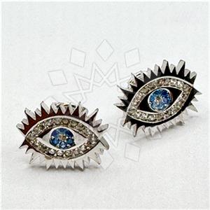 925 Sterling Silver Evil Eye Stud Earrings