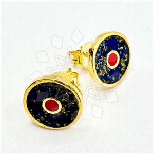 925 Sterling Silver Evil Eye Stud Earrings