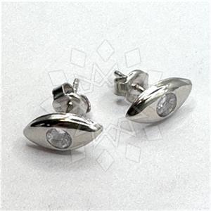 925 Sterling Silver Evil Eye Stud Earrings