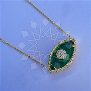 925 Sterling Silver Evil Eye Pendant Necklace