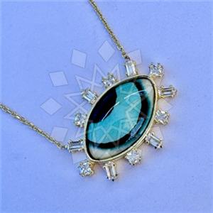 925 Sterling Silver Evil Eye Pendant Necklace