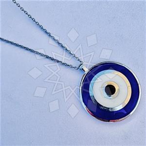 925 Sterling Silver Evil Eye Pendant Necklace