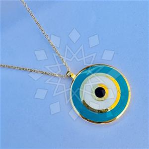 925 Sterling Silver Evil Eye Pendant Necklace
