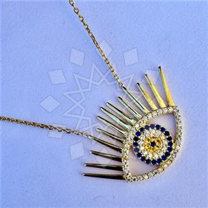 925 Sterling Silver Evil Eye Pendant Necklace