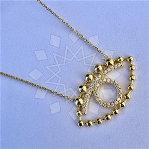 925 Sterling Silver Evil Eye Pendant Necklace