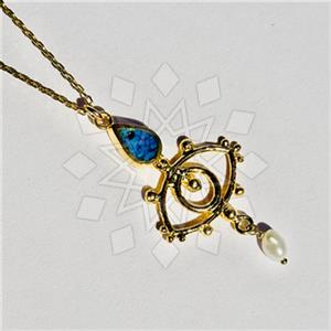 925 Sterling Silver Evil Eye Pendant Necklace