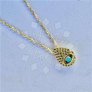925 Sterling Silver Evil Eye Pendant Necklace