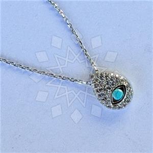 925 Sterling Silver Evil Eye Pendant Necklace