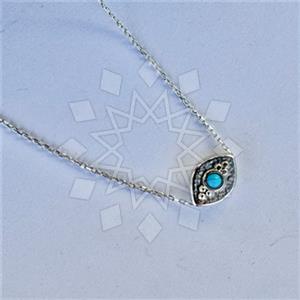 925 Sterling Silver Evil Eye Pendant Necklace
