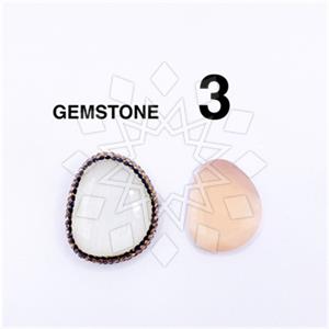 925 Sterling Silver Gem and Crystals Gemstone Ring