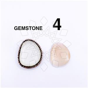 925 Sterling Silver Gem and Crystals Gemstone Ring