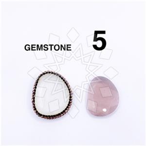 925 Sterling Silver Gem and Crystals Gemstone Ring