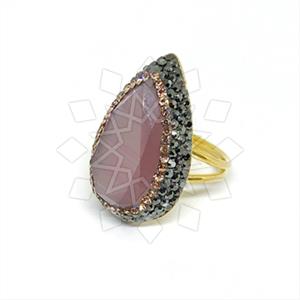925 Sterling Silver Gem and Crystals Gemstone Rings