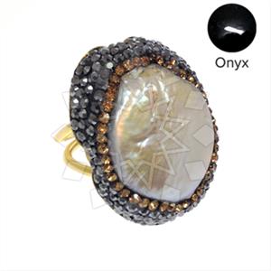 925 Sterling Silver Gem and Crystals Gemstone Rings