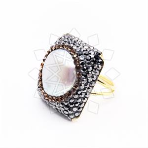 925 Sterling Silver Gem and Crystals Gemstone Rings
