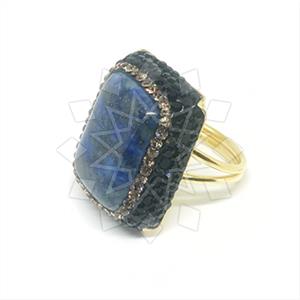 925 Sterling Silver Gem and Crystals Gemstone Rings