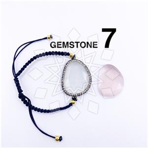 925 Sterling Silver Gem and Crystals Macrame String Bracelets