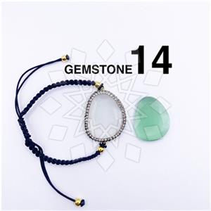 925 Sterling Silver Gem and Crystals Macrame String Bracelets