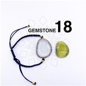 925 Sterling Silver Gem and Crystals Macrame String Bracelets