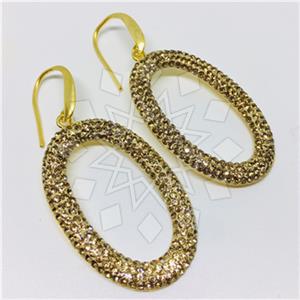 925 Sterling Silver Gem and Crystals Statement Earring