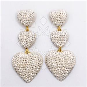 925 Sterling Silver Gem and Crystals Triple Drop Earrings