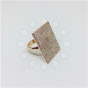 925 Sterling Silver Geometric Cocktail Rings