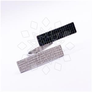 925 Sterling Silver Geometric Cocktail Rings