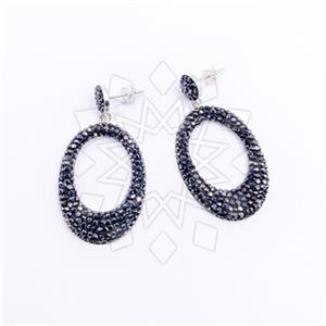 925 Sterling Silver Geometric Dangle Earrings