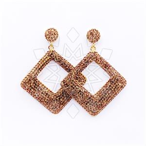 925 Sterling Silver Geometric Dangle Earrings