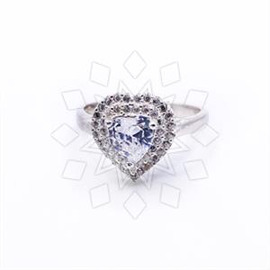 925 Sterling Silver Heart and Love Cocktail Fantasy Rings