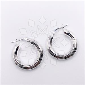 925 Sterling Silver Hoop Earrings