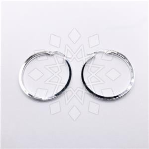 925 Sterling Silver Hoop Earrings
