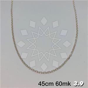 925 Sterling Silver Metal and Chain Necklace