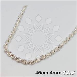 925 Sterling Silver Metal and Chain Necklace