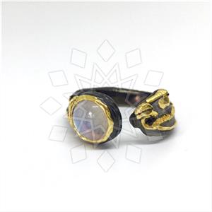 925 Sterling Silver Minimal Dainty Gemstone Rings