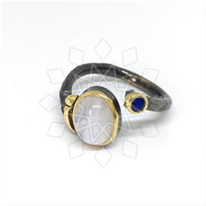 925 Sterling Silver Minimal Dainty Gemstone Rings