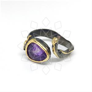 925 Sterling Silver Minimal Dainty Gemstone Rings