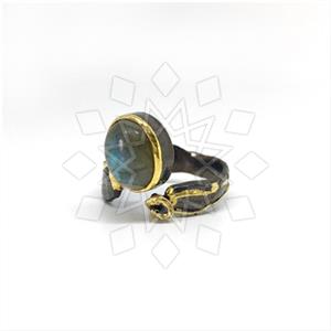 925 Sterling Silver Minimal Dainty Gemstone Rings