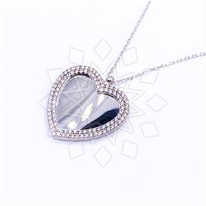 925 Sterling Silver Modern  Pendant Necklace