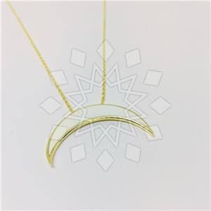 925 Sterling Silver Moon and Stars Pendant Necklace