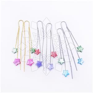 925 Sterling Silver Moon and Stars Threader 40 Earrings Package