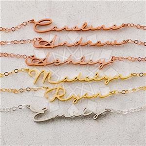 925 Sterling Silver Custom Name Necklace
