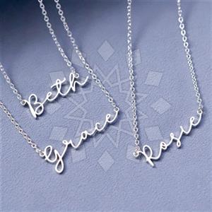 925 Sterling Silver Custom Name Necklace