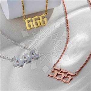 925 Sterling Silver Custom Number Necklace