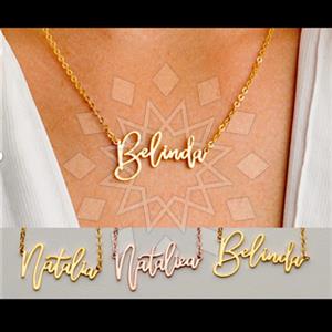 925 Sterling Silver Custom Name Necklace
